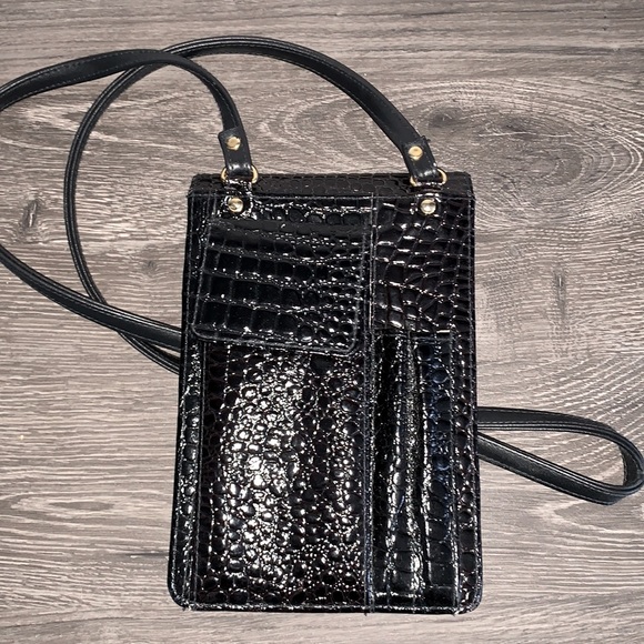Vintage Leather Snakeskin Crossbody Bag - Picture 2 of 6